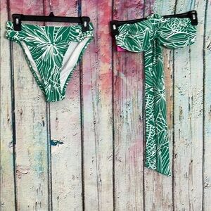 Tabitha Brown Green Leaf Bikini Small